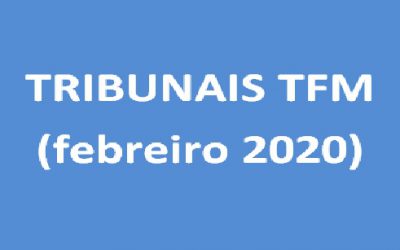 TRIBUNAIS TFM E CALENDARIO DE DEFENSA (febreiro 2020)